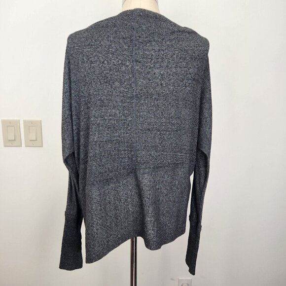 We The Free Londontown Thermal Tunic‎ Top XS Heather Grey Oversized Asym Hem - Picture 4 of 10